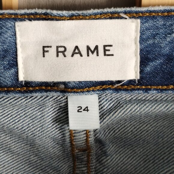 Frame Le Original Distressed Cropped Jeans Size 24 - Picture 8 of 12